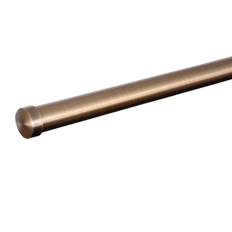 28mm End Cap Curtain Pole Antique Brass