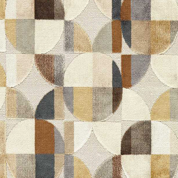 Clarke & Clarke Delaunay Woven Velvet Upholstery Fabric Natural