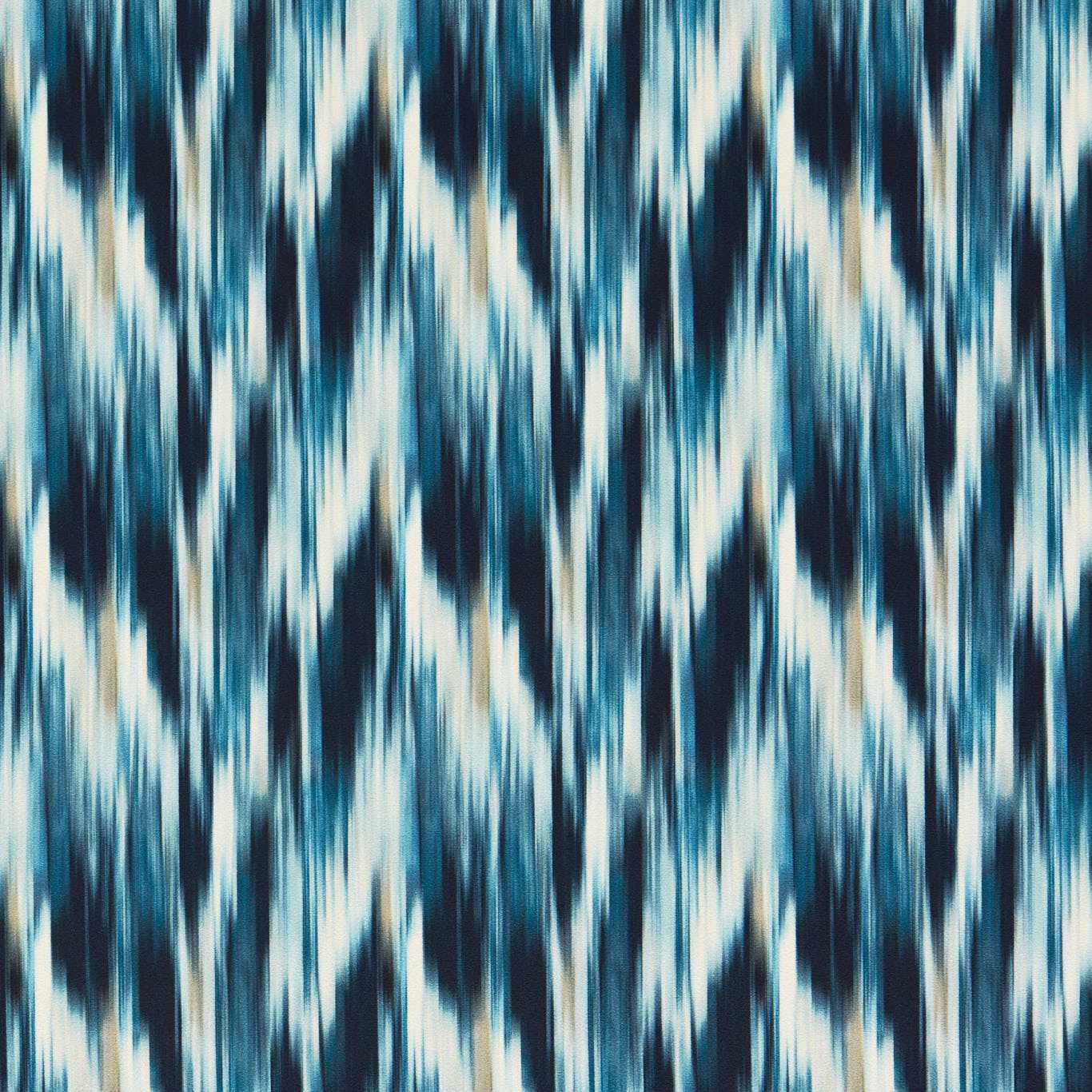 Clarke & Clarke Melange Printed Velvet Upholstery Fabric Denim