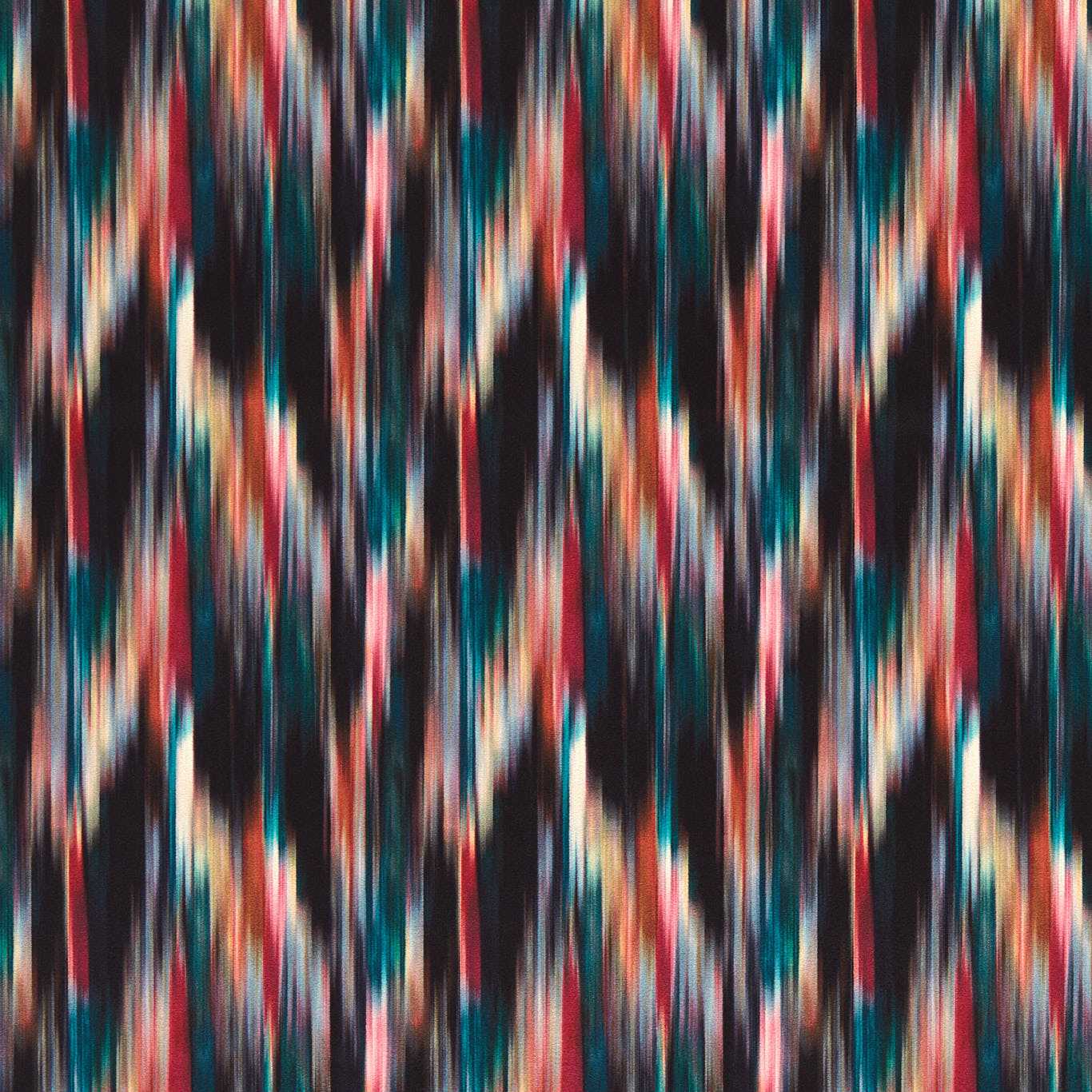 Clarke & Clarke Melange Printed Velvet Upholstery Fabric Magenta Peacock