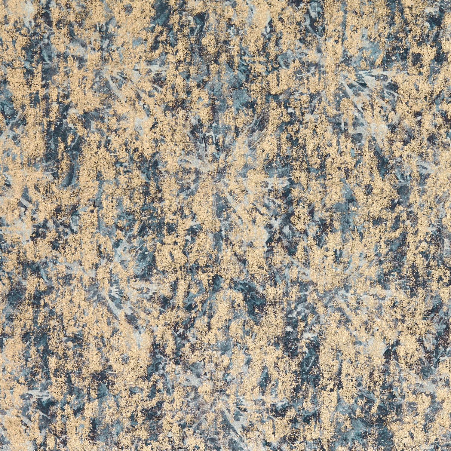Clarke & Clarke Dipinto Metallic Velvet Fabric Midnight