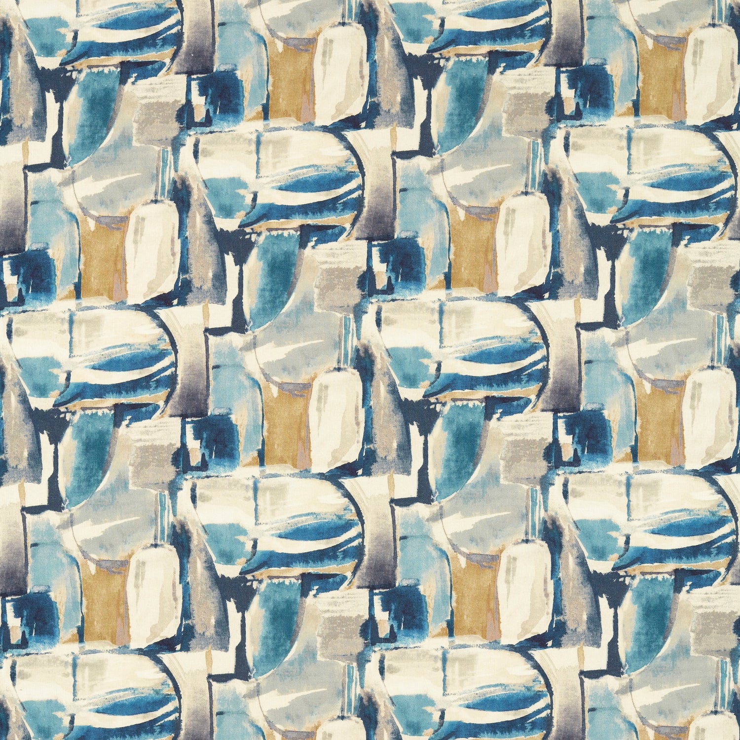 Clarke & Clarke Figura Fabric Denim Linen