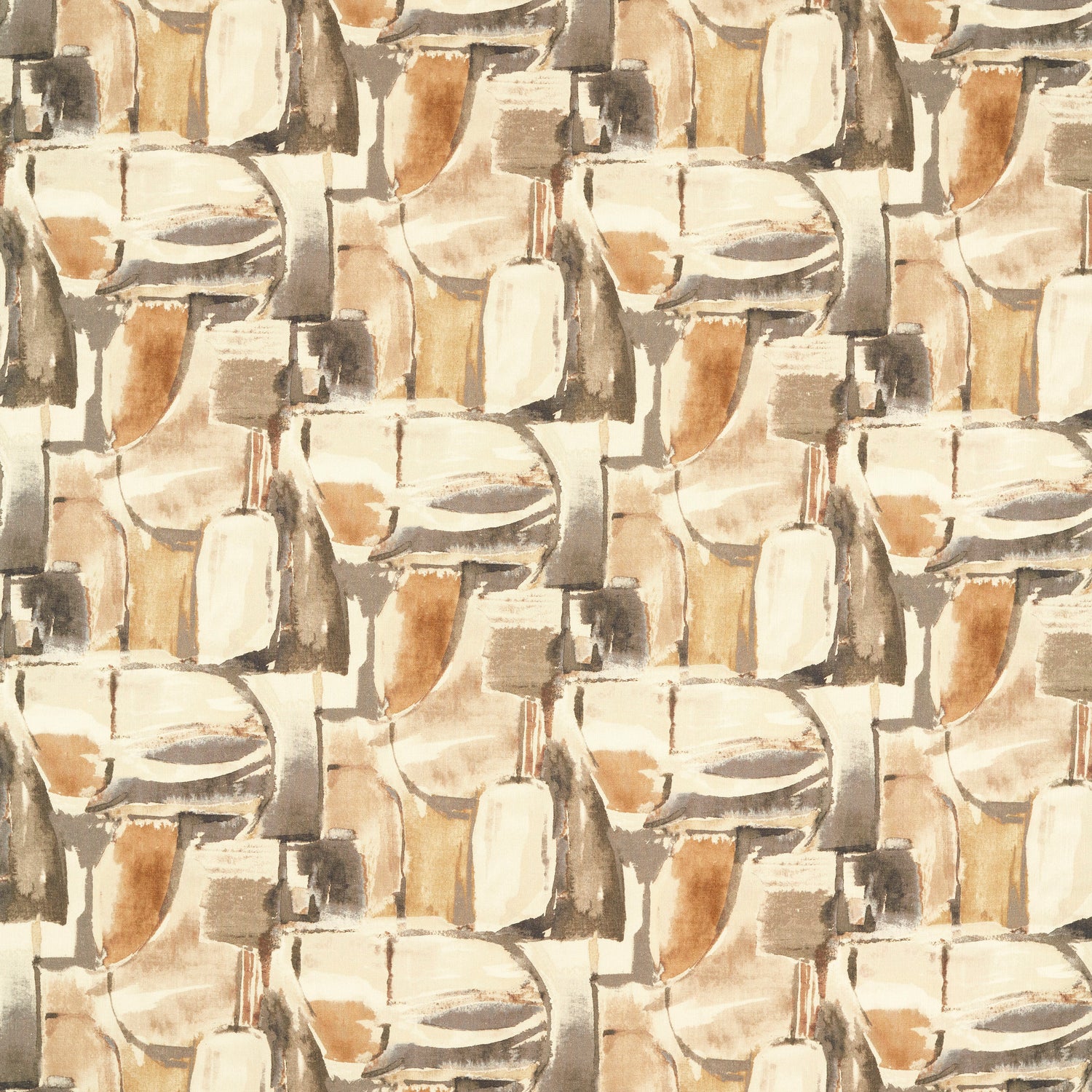 Clarke & Clarke Figura Fabric Linen Charcoal