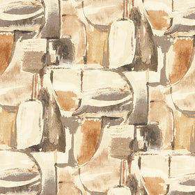 Clarke & Clarke Figura Fabric Linen Charcoal