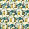 Clarke & Clarke Figura Fabric Teal Mineral
