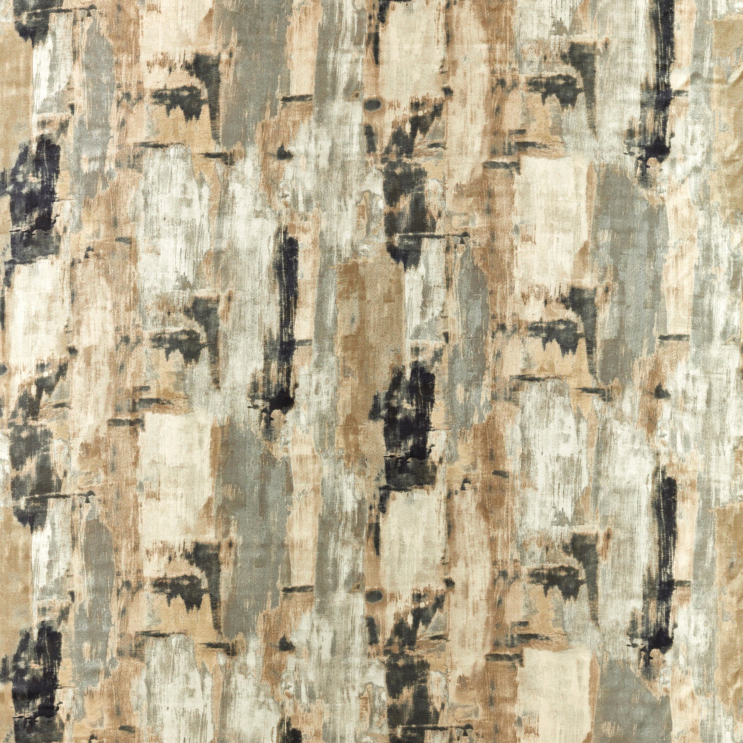Clarke & Clarke Lagna Woven Metallic Jacquard Fabric Linen Charcoal
