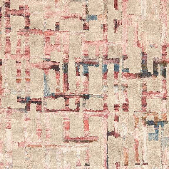 Clarke & Clarke Quadrata Velvet Fabric Blush Natural