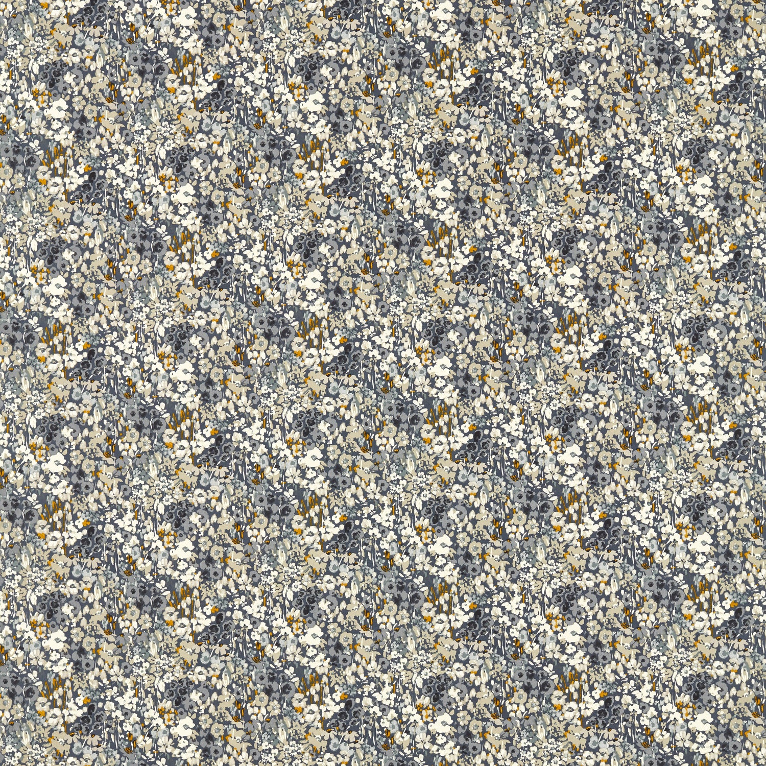 Clarke & Clarke Ennerdale Fabric Denim Saffron