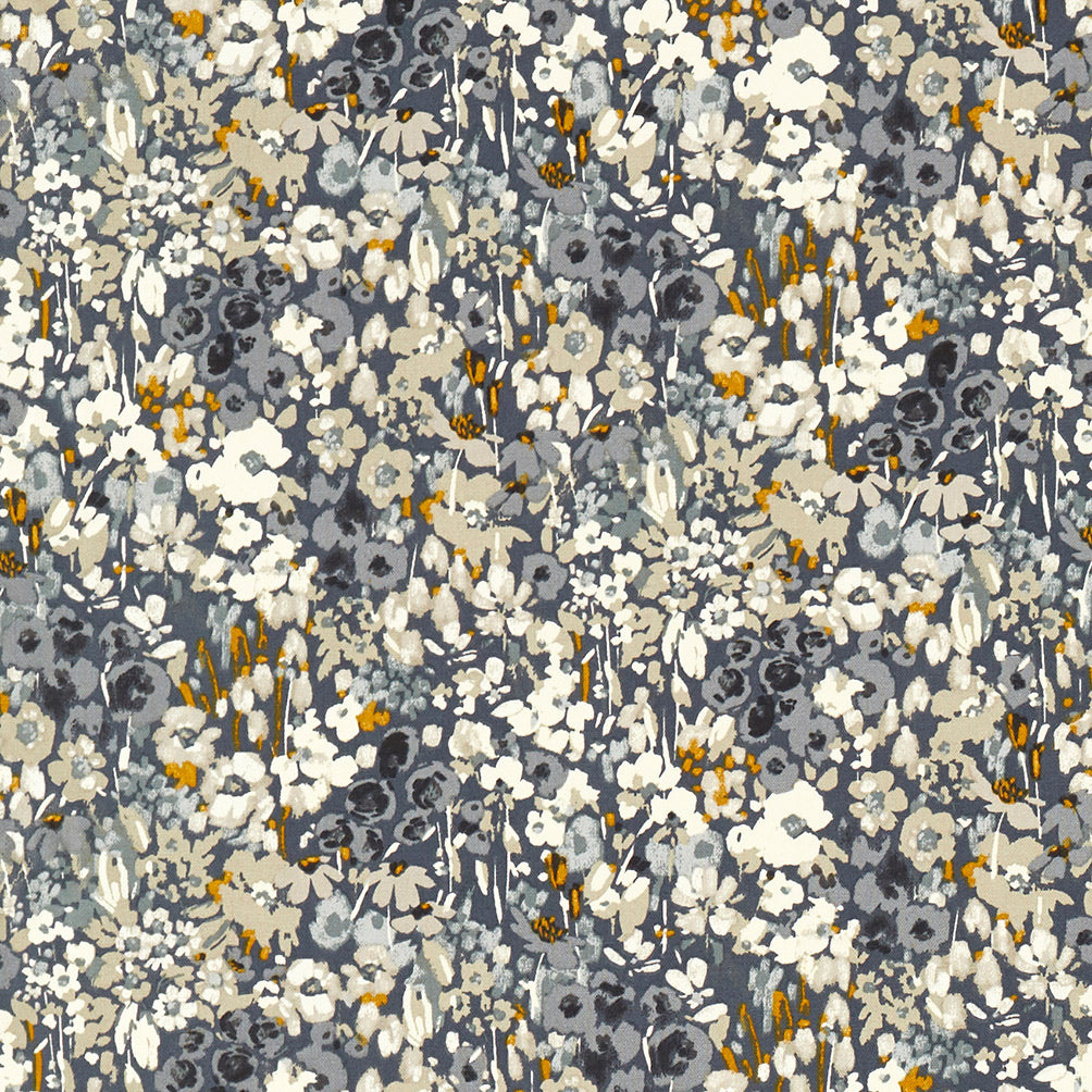 Clarke & Clarke Ennerdale Fabric Denim Saffron