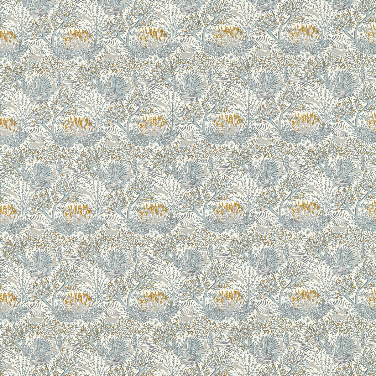 Clarke & Clarke Wilderwood Fabric Denim