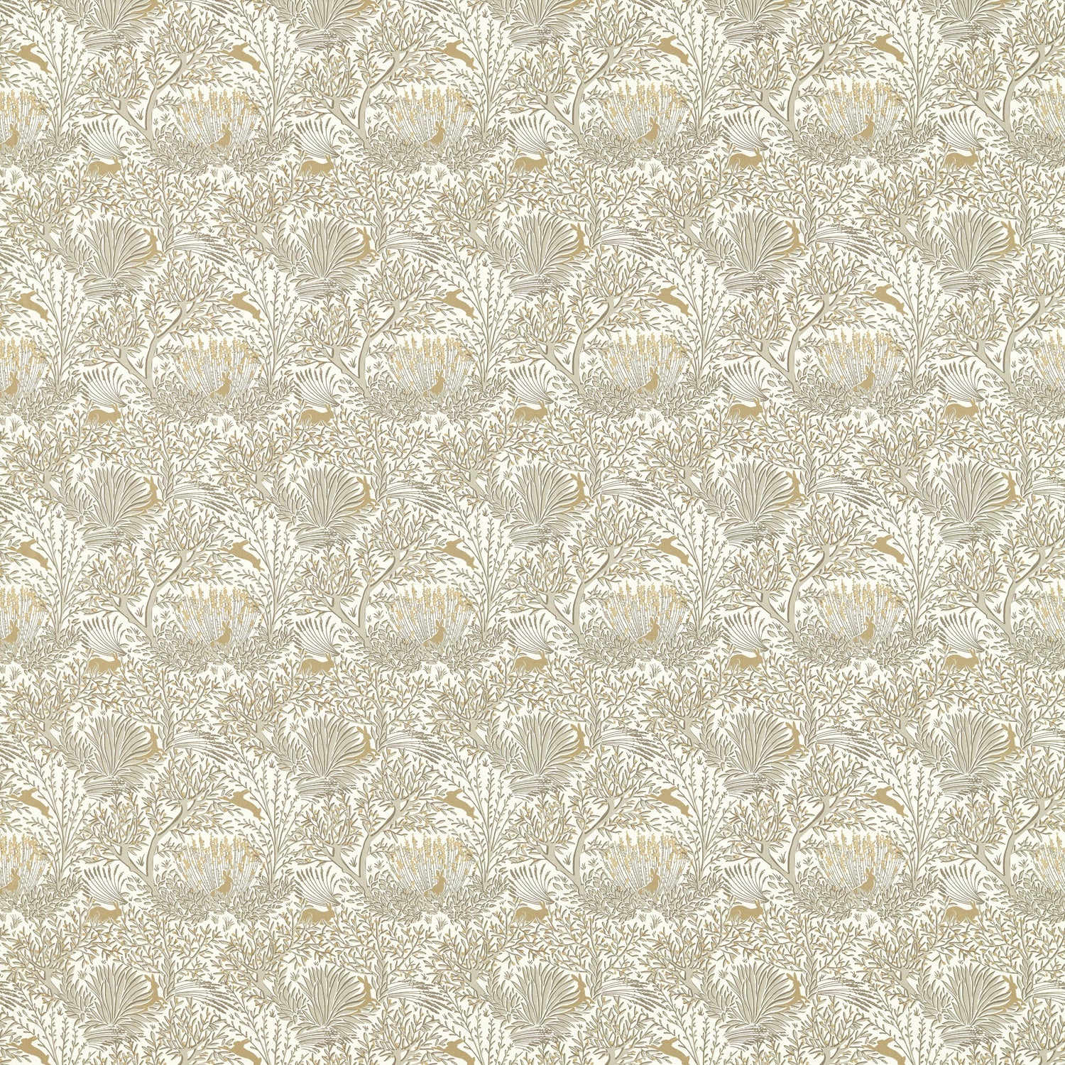 Clarke & Clarke Wilderwood Fabric Natural