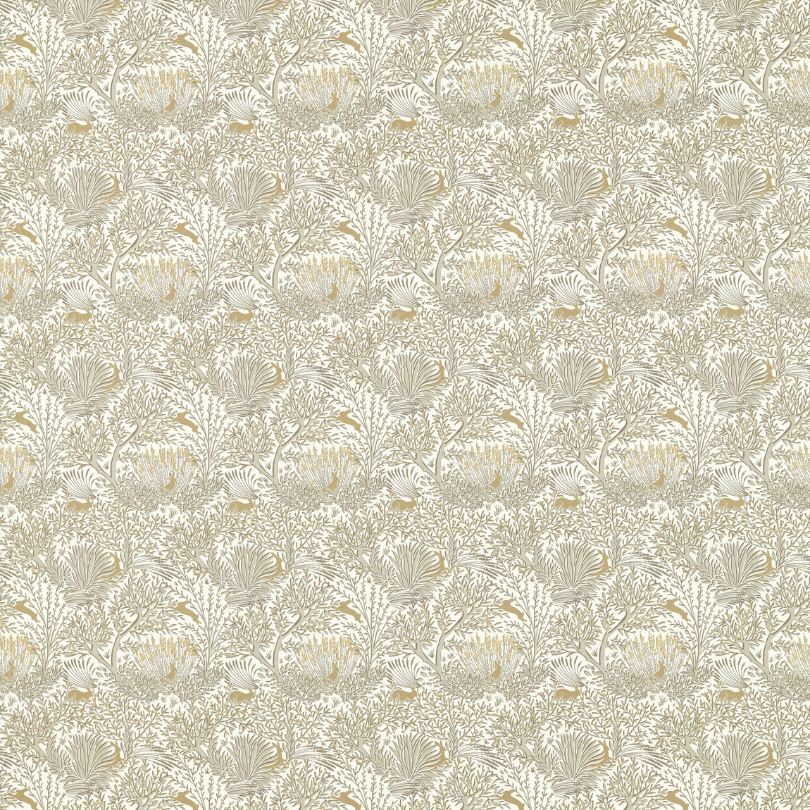 Clarke & Clarke Wilderwood Fabric Natural