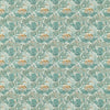 Clarke & Clarke Wilderwood Fabric Teal Spice