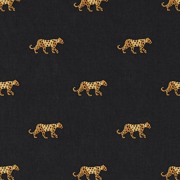 Clarke & Clarke x Breegan Jane Duma Embroidred Fabric Noir