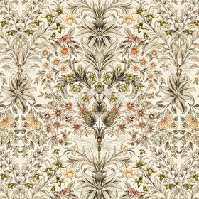 Clarke & Clarke Mirabell Fabric Natural Blush