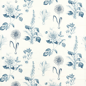 Clarke & Clarke Roseraie Fabric Midnight