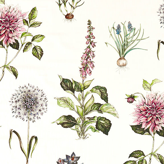 Clarke & Clarke Roseraie Fabric Summer