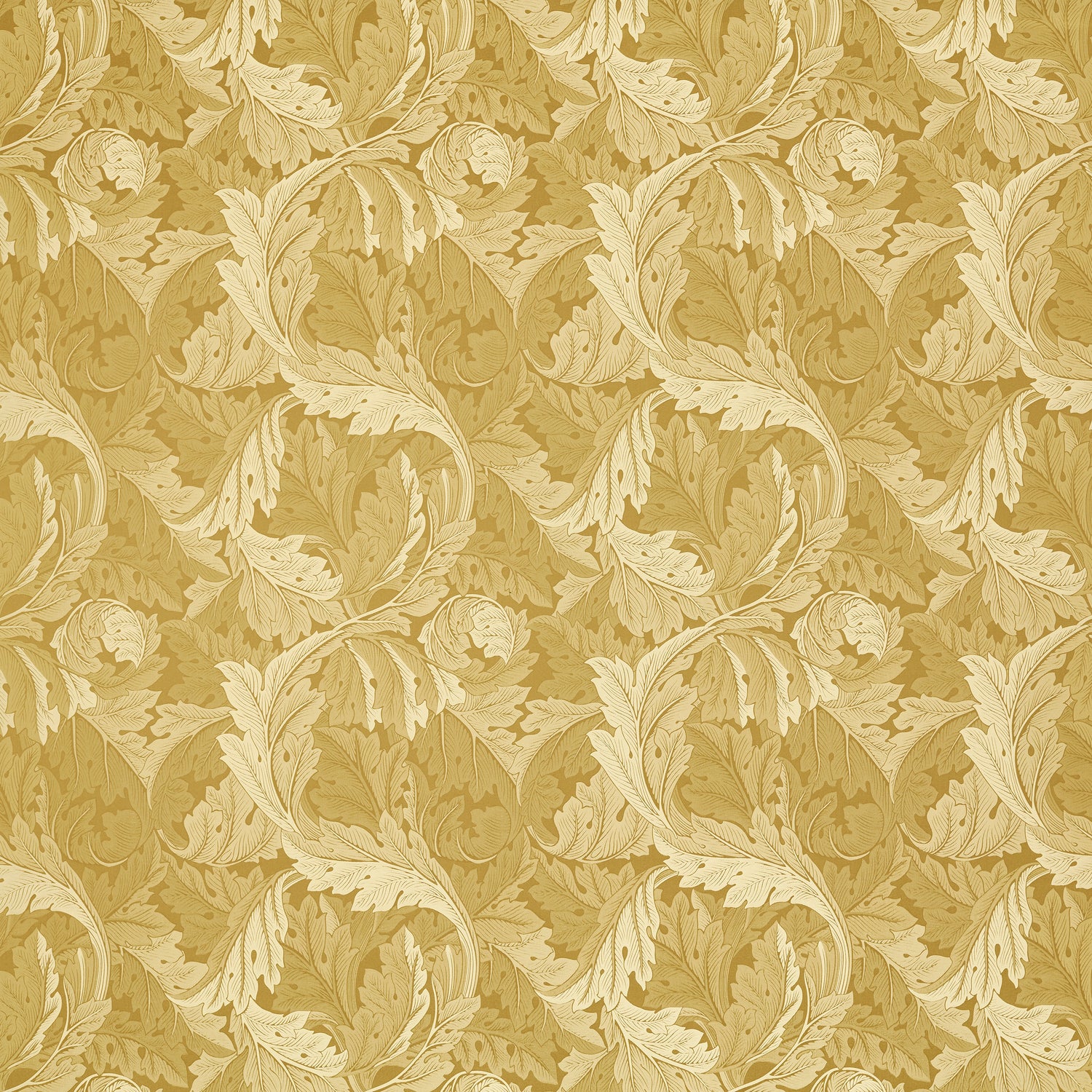 William Morris Acanthus Jacquard Fabric Gold