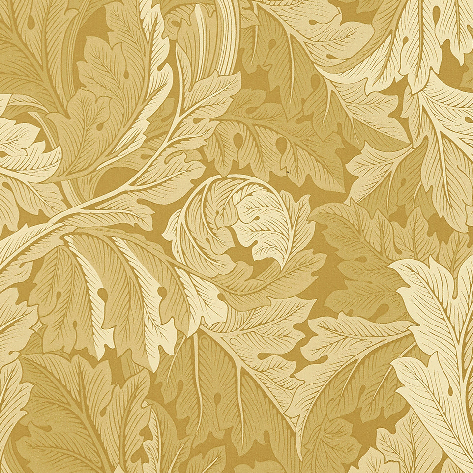William Morris Acanthus Jacquard Fabric Gold