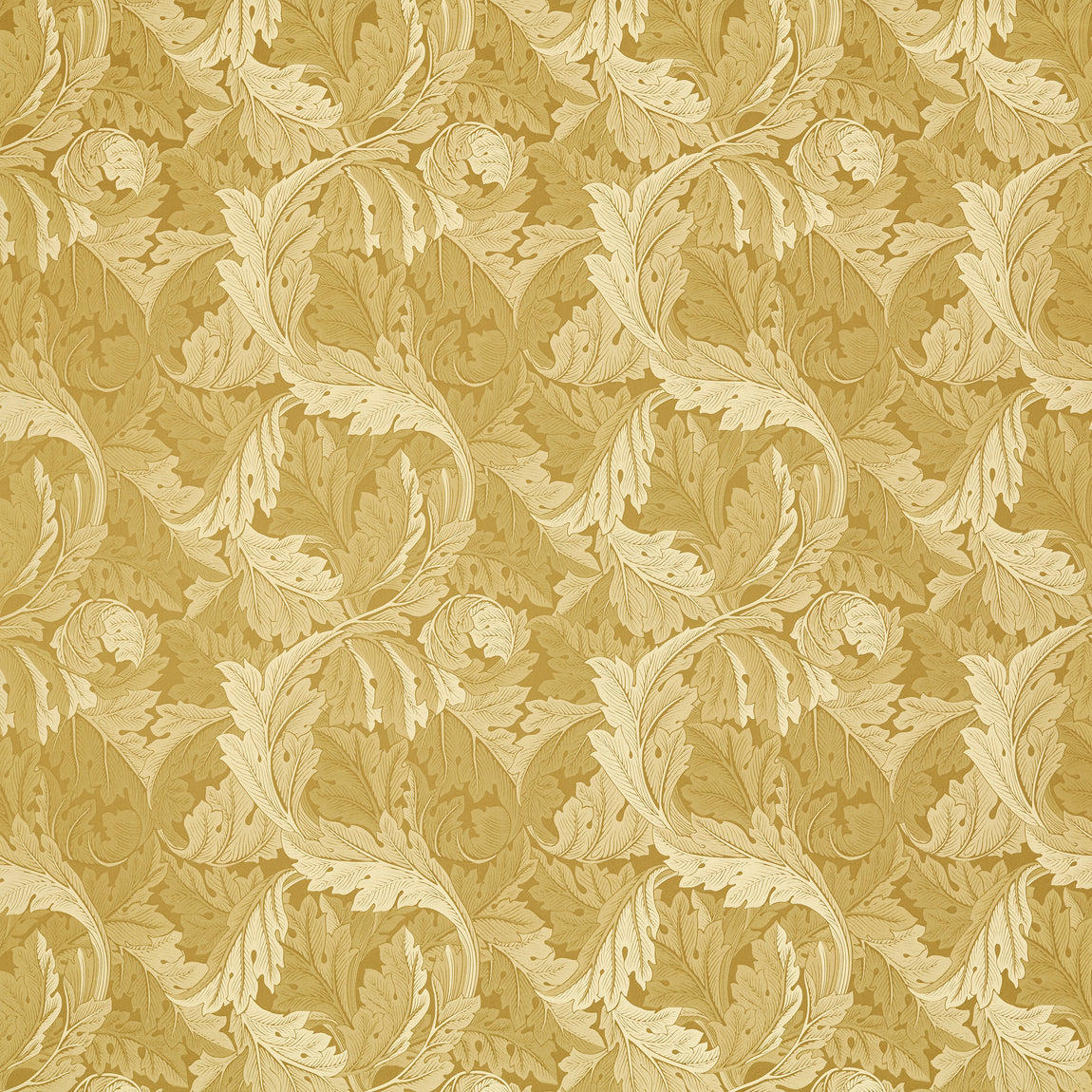 William Morris Acanthus Jacquard Fabric Gold