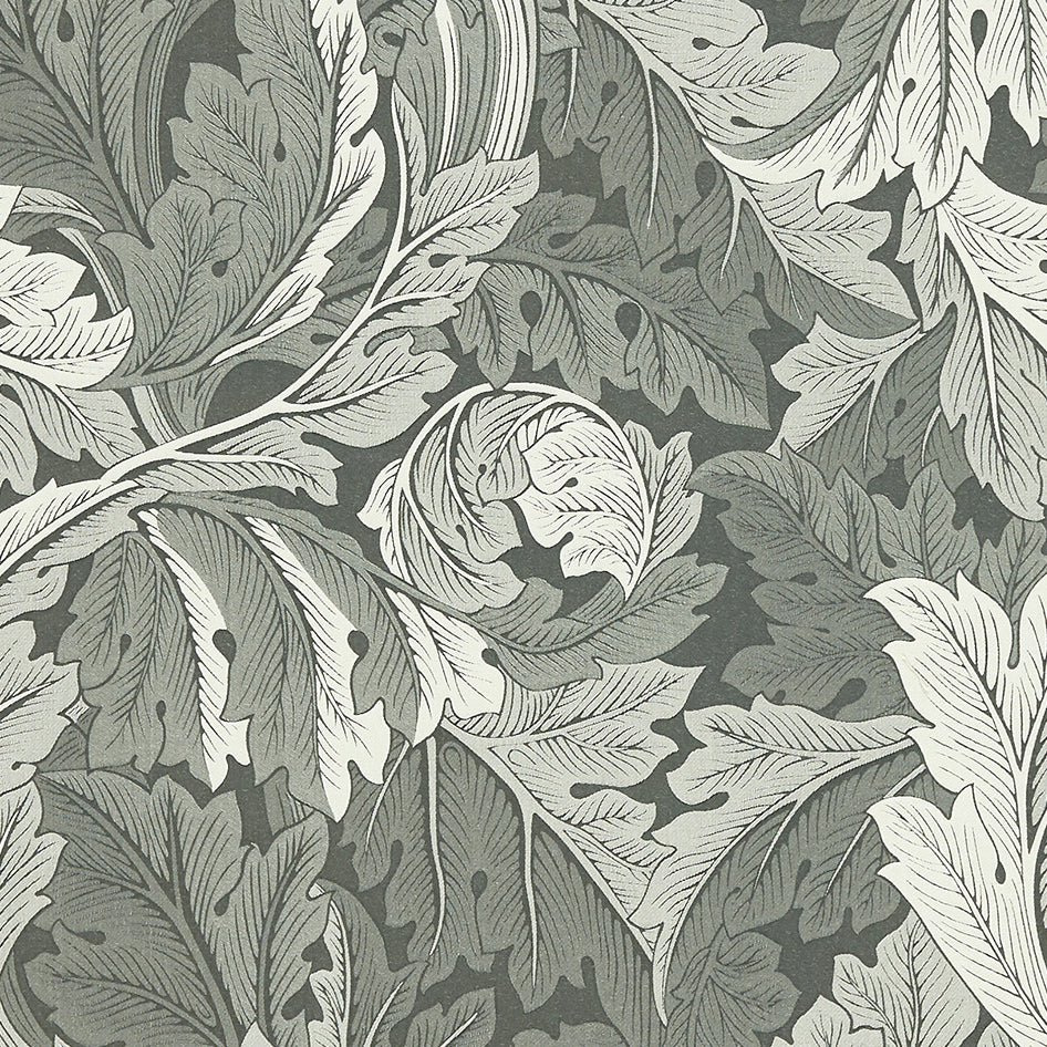 William Morris Acanthus Jacquard Fabric Slate