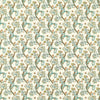 William Morris Golden Lily Embroidered Fabric Linen Teal