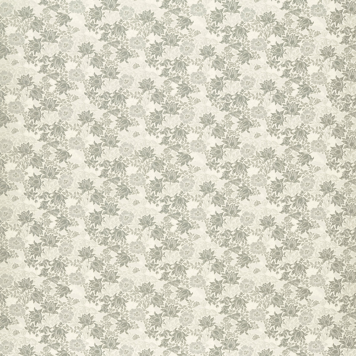 William Morris Mallow Jacquard Fabric Dove Slate