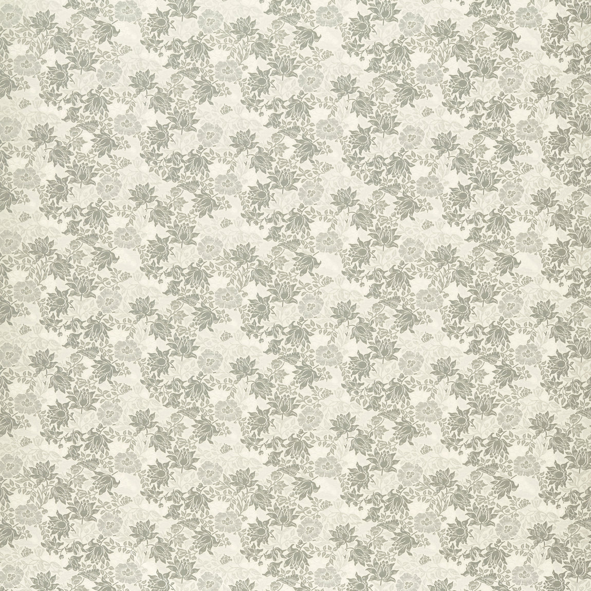 William Morris Mallow Jacquard Fabric Dove Slate