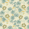 William Morris Mallow Jacquard Fabric Mineral Chartreuse