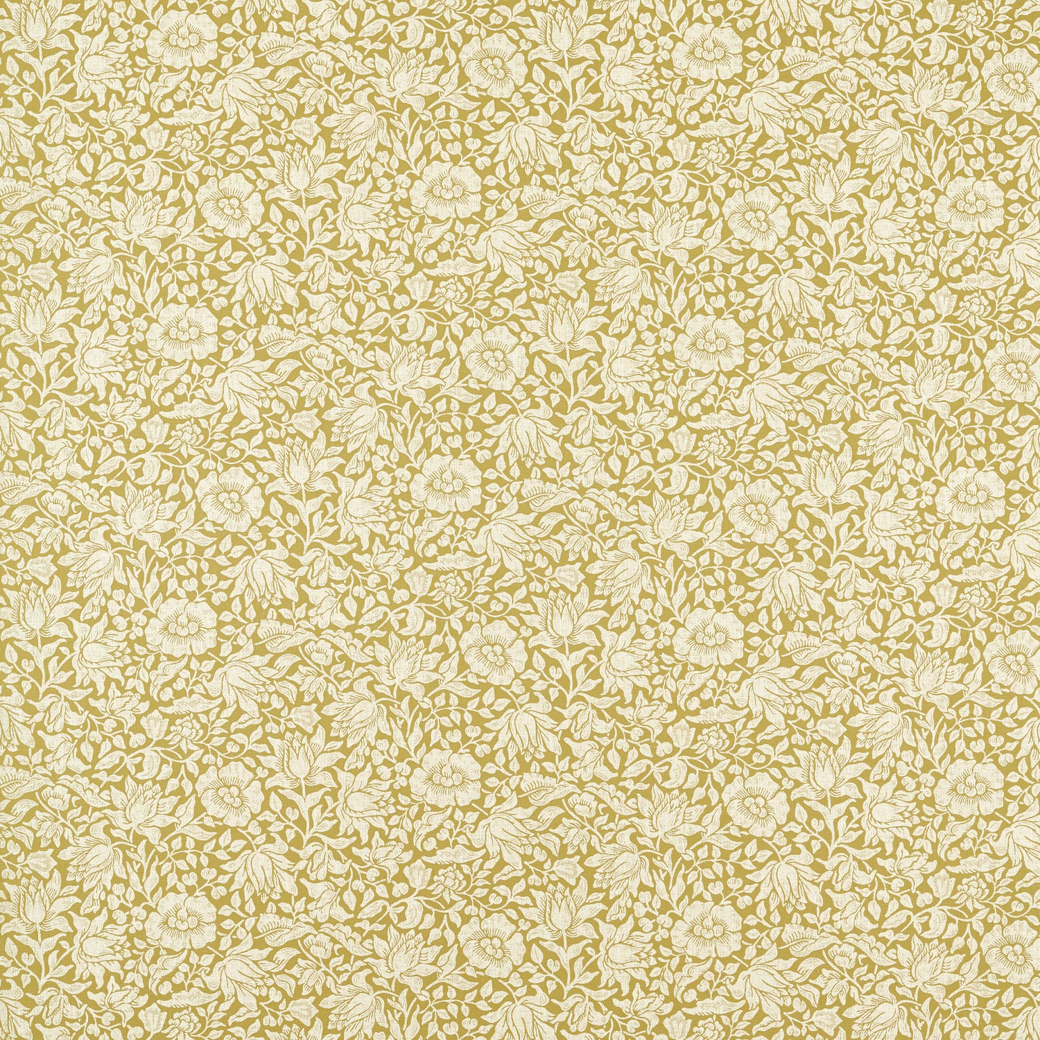 William Morris Mallow Weave Fabric Chartreuse