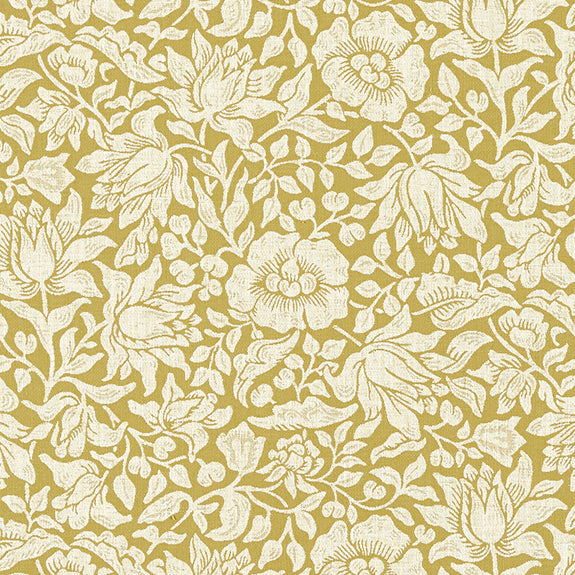 William Morris Mallow Weave Fabric Chartreuse