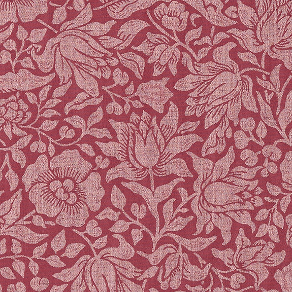 William Morris Mallow Weave Fabric Plum
