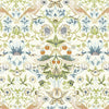 William Morris Strawberry Thief Embroidery Fabric Apple Blue