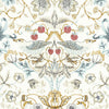 William Morris Strawberry Thief Embroidery Fabric Denim