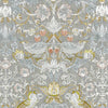 William Morris Strawberry Thief Embroidery Fabric Slate Blush