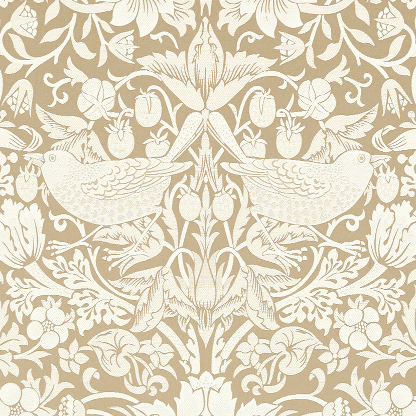 William Morris Strawberry Thief Jacquard Fabric Linen