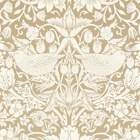 William Morris Strawberry Thief Jacquard Fabric Linen