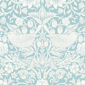 William Morris Strawberry Thief Jacquard Fabric Mineral