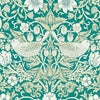 William Morris Strawberry Thief Jacquard Fabric Teal