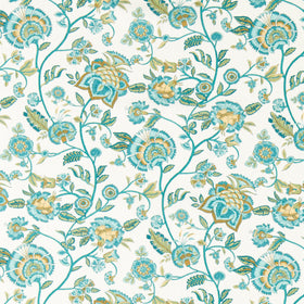 Clarke & Clarke Barmeri Fabric Teal