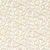 Clarke & Clarke Buta Embroidered Fabric Natural