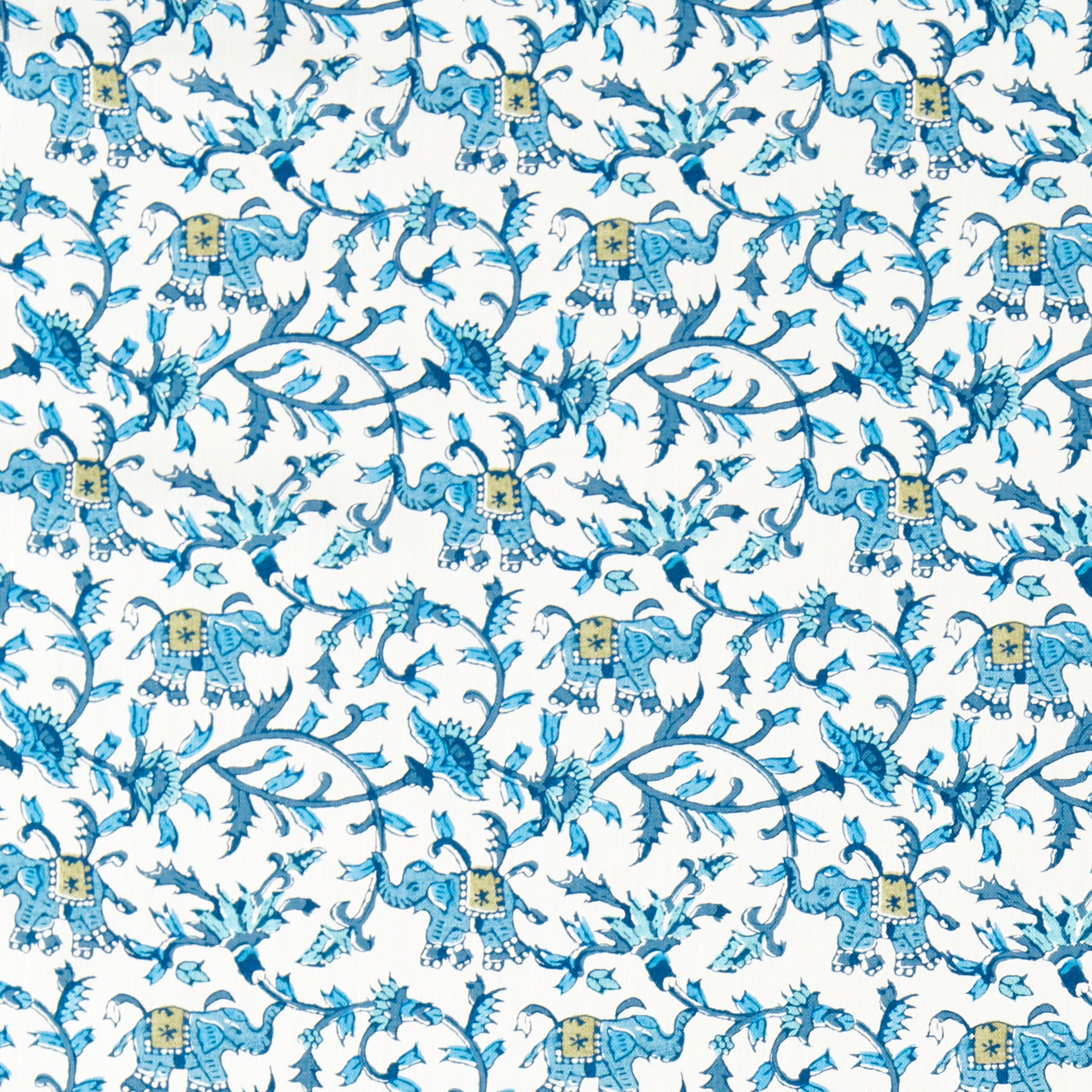 Clarke & Clarke Hathi Fabric Cobalt
