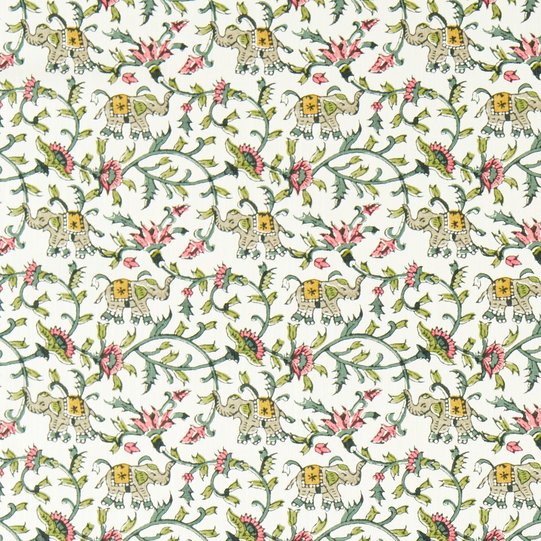 Clarke & Clarke Hathi Fabric Sage Blush