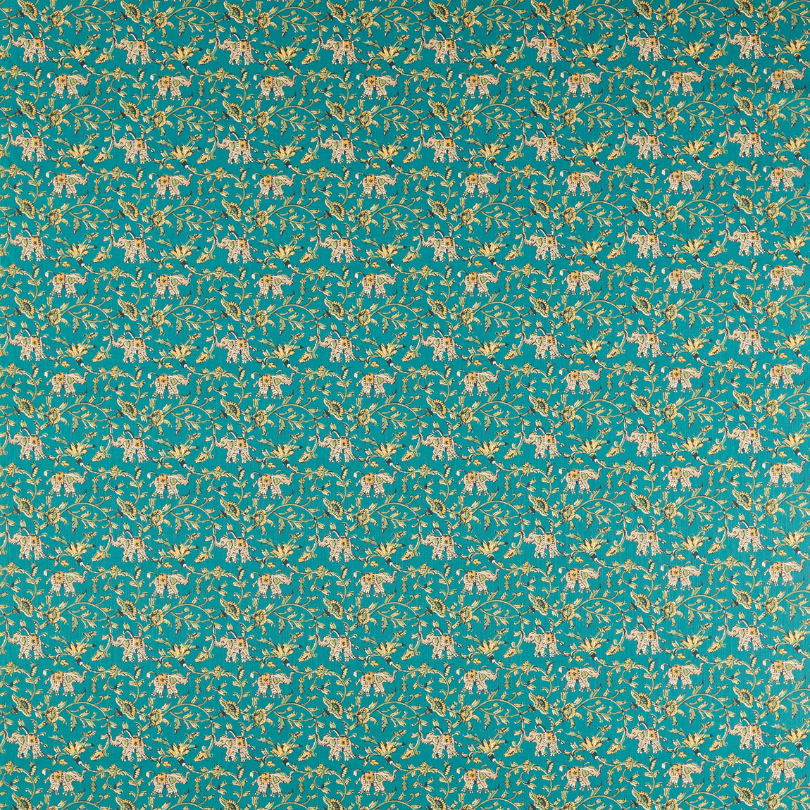 Clarke & Clarke Hathi Fabric Teal