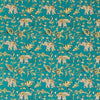 Clarke & Clarke Hathi Fabric Teal