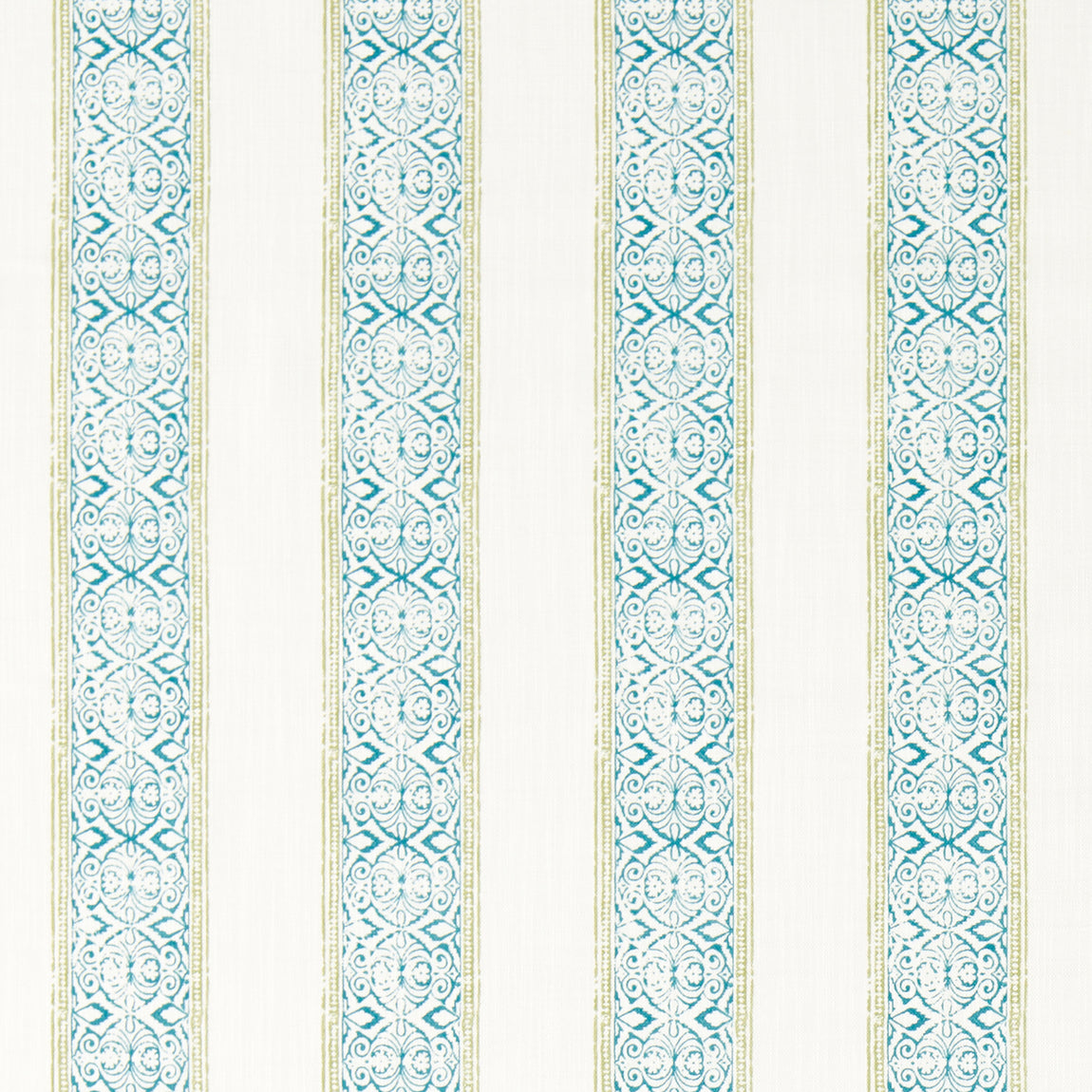 Clarke & Clarke Kalamkari Fabric Teal