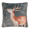 Dreams & Drapes Forest Animals Velvet Filled Cushion 43cm x 43cm Green