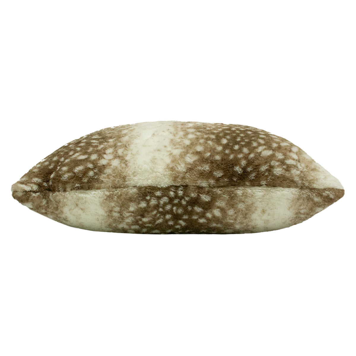 Paoletti Fawn Faux Fur 50cm x 50cm Filled Cushion Brown