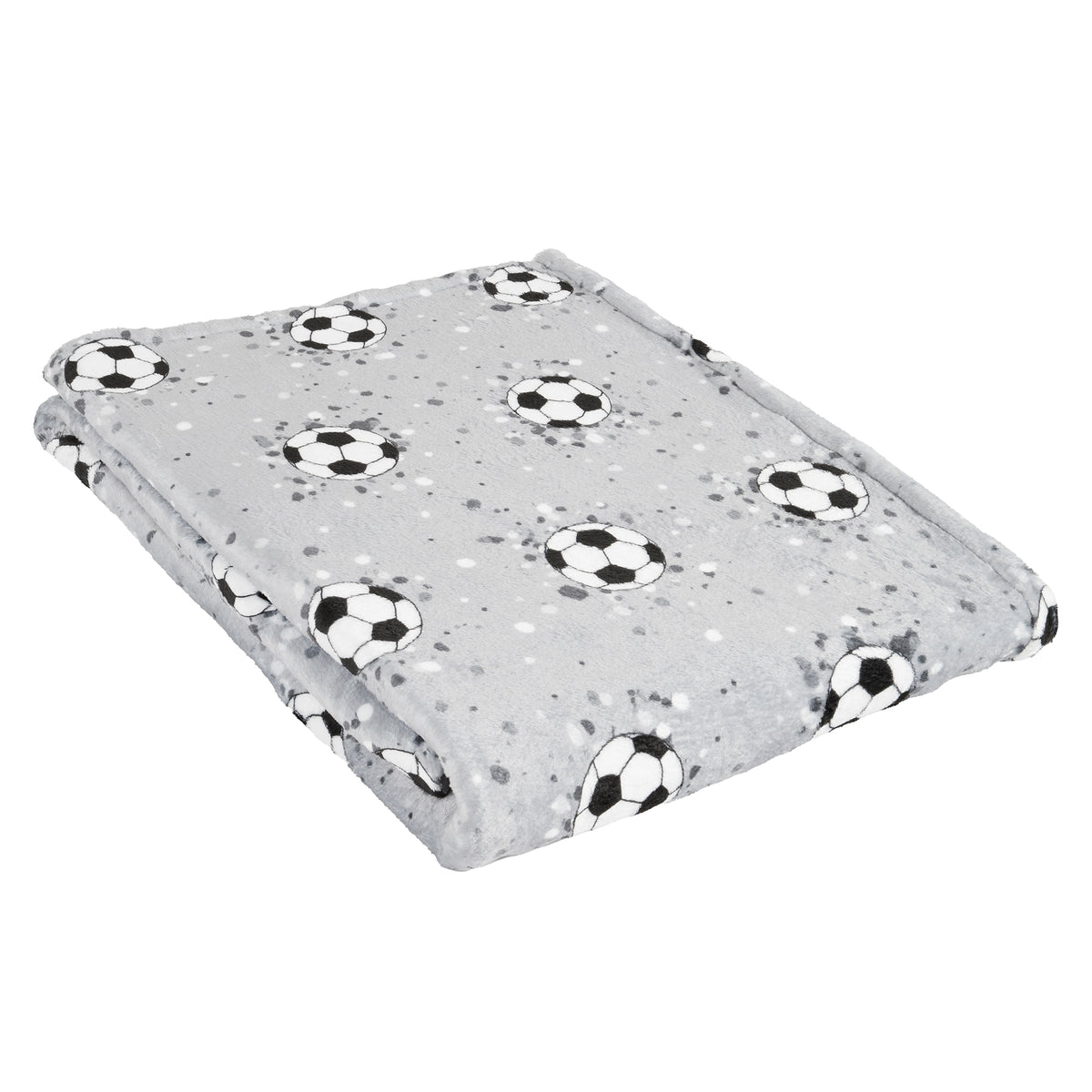 Bedlam Football Fleece 120cm x 150cm Throw Grey