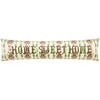 Feeoni Home Sweet Home Velvet 90cm x 20cm Draught Excluder Willow Green